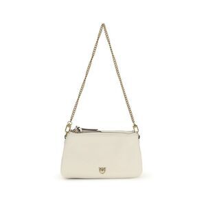 PINKO Beige Calf Leather Bos Taurus Shoulder Women's Bag